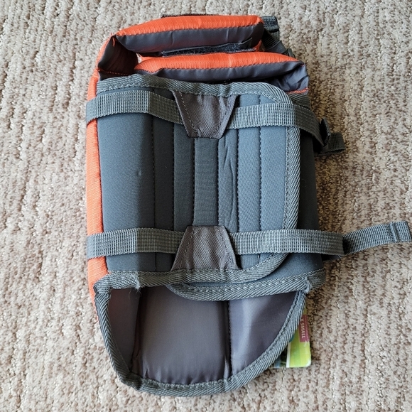 NWT HOT PAW DOG LIFE JACKET with RESCUE HANDLE 5 - 15 LBS XS ORANGE & GREY - Picture 4 of 14